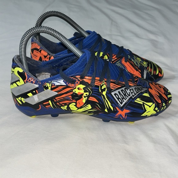 Adidas Nemeziz Messi FxG Soccer Cleats Yellow Orange Used Size 5 Kids/Women's 7 - Picture 15 of 16
